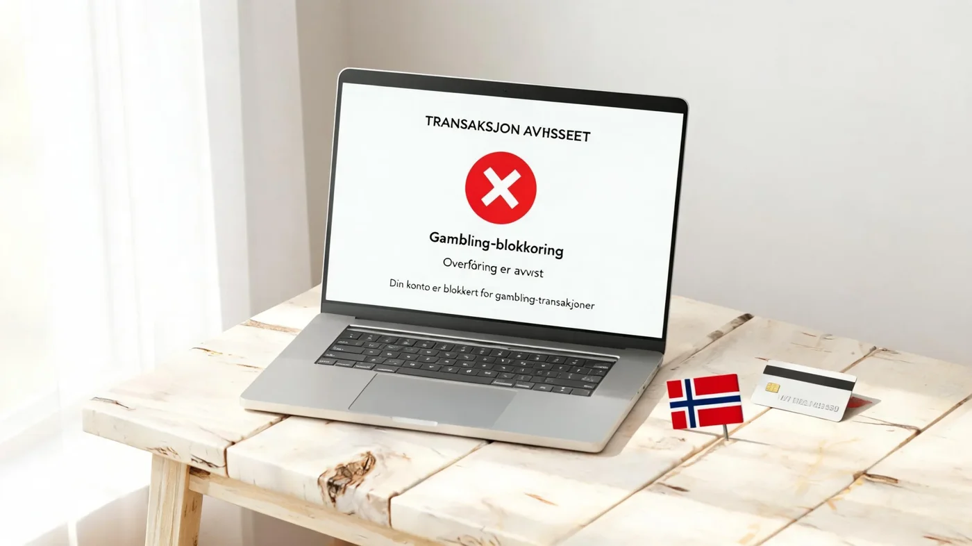 Norske bankers blokkering av gamblingtransaksjoner til utenlandske operatører